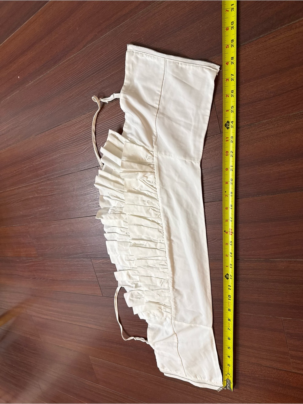 Cream Ruffled Bandeau Top - Picture 2 of 6